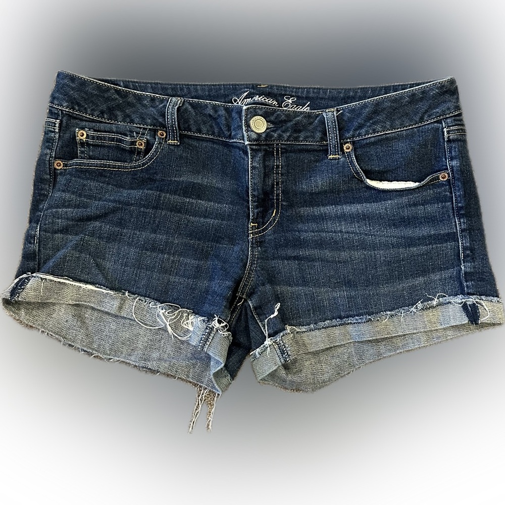 American Eagle Outfitters Dark Blue Jean Shorts